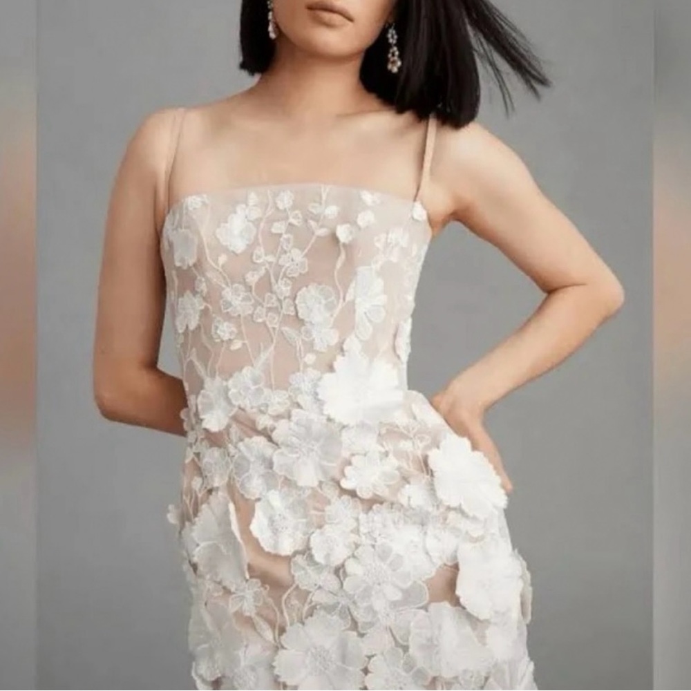 Helsi Structured Floral Applique Mini Dress
